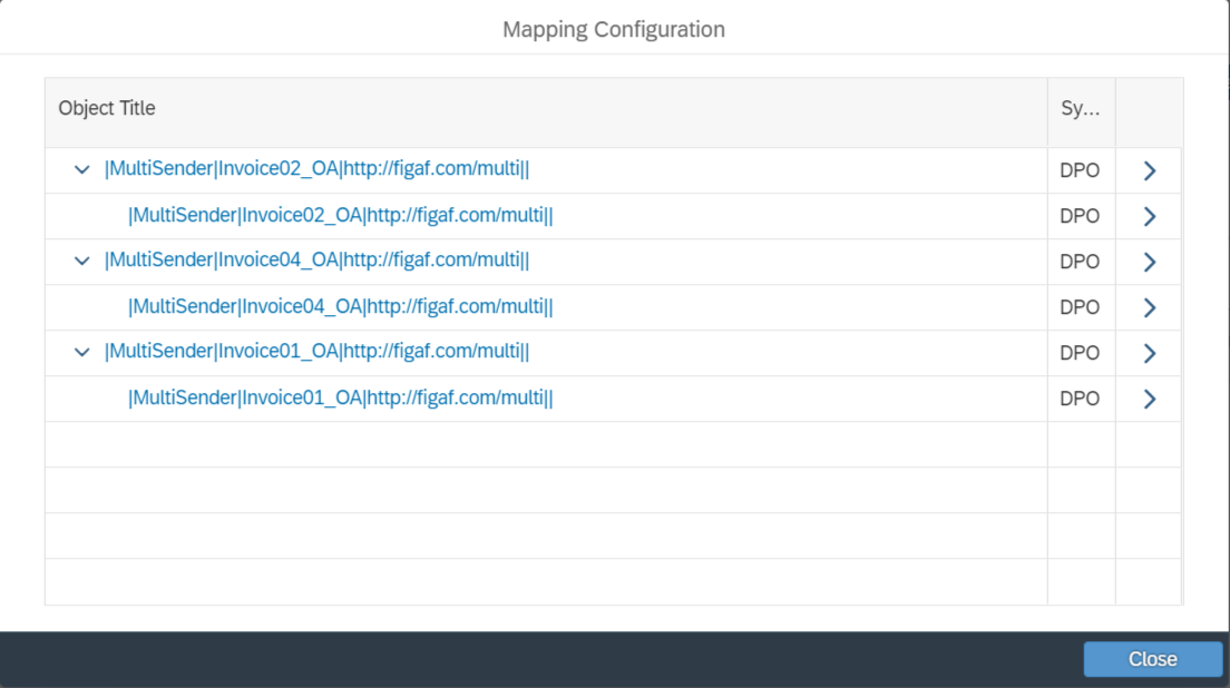 mapping configuration