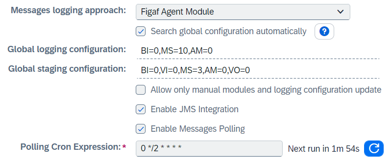 agent module parameters