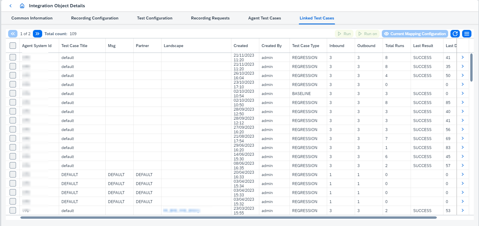 io linked test cases