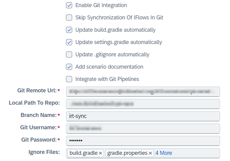 agent git integration config