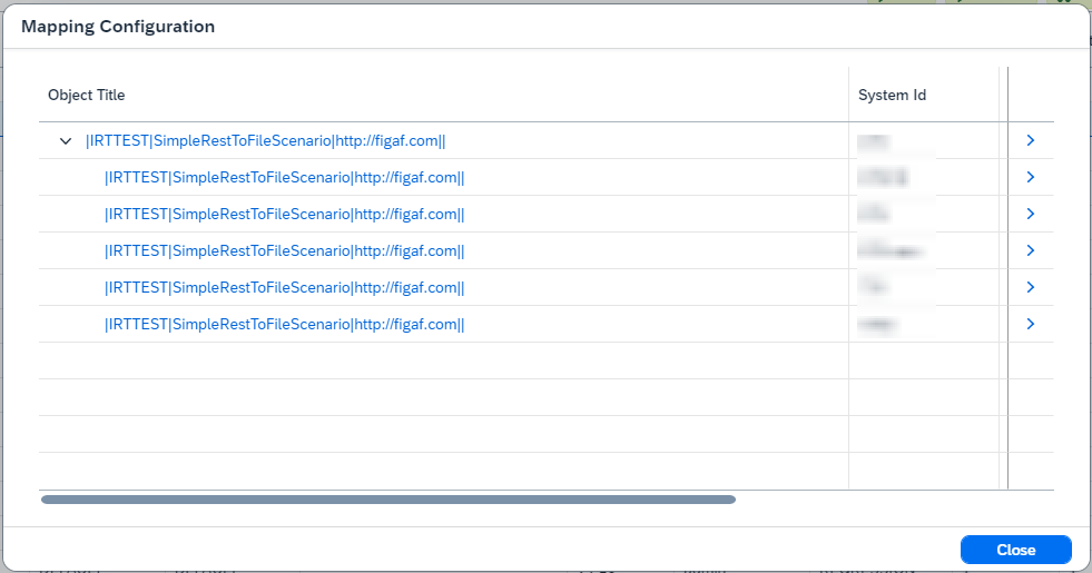 mapping configuration