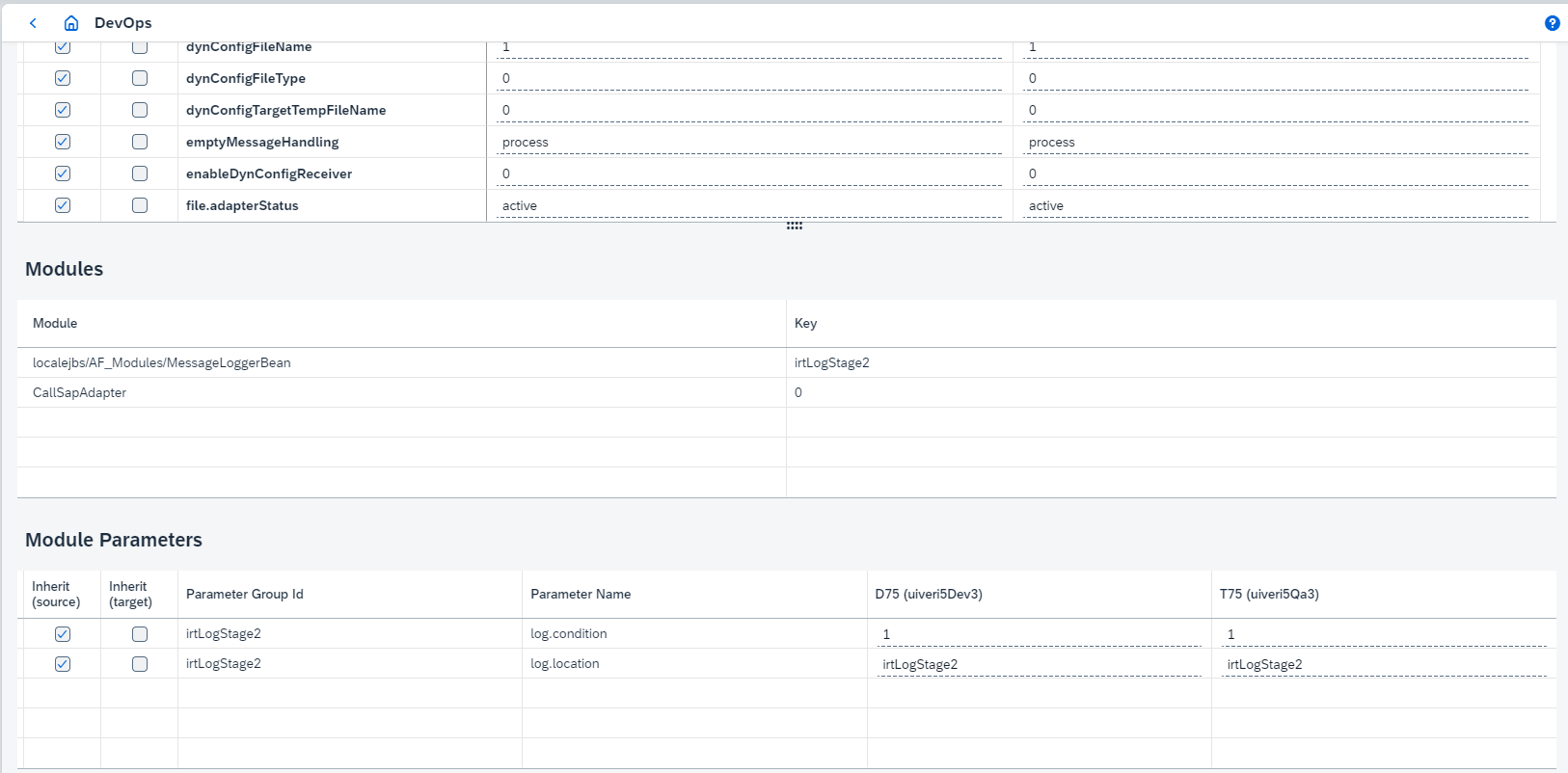 transport configuration example part2