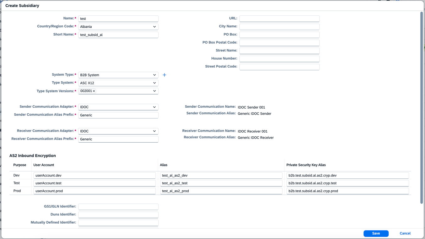 create subsidiary