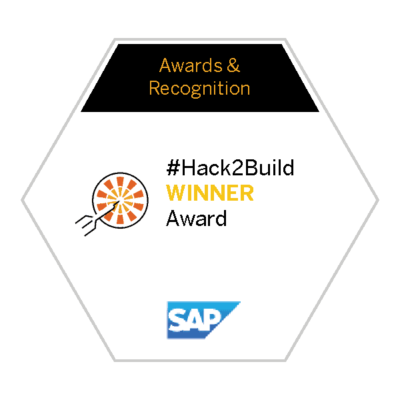 SAP Hack2Build Winner Badge