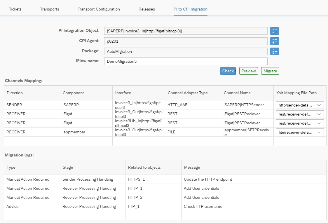 2107 release SAP PI to CPI migration Beta Release - Figaf